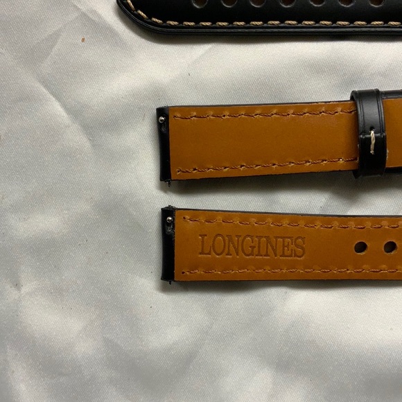 Top Grain Longines Leather Watch Strap - Picture 3 of 6